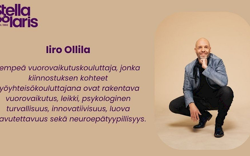 Esittelyssä Stellan kouluttaja Iiro Ollila